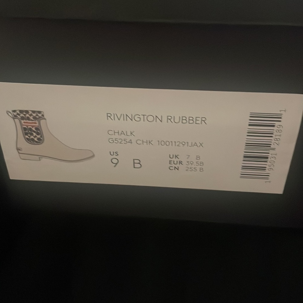 Coach Rivington rubber rain boots - Picture 3 of 3